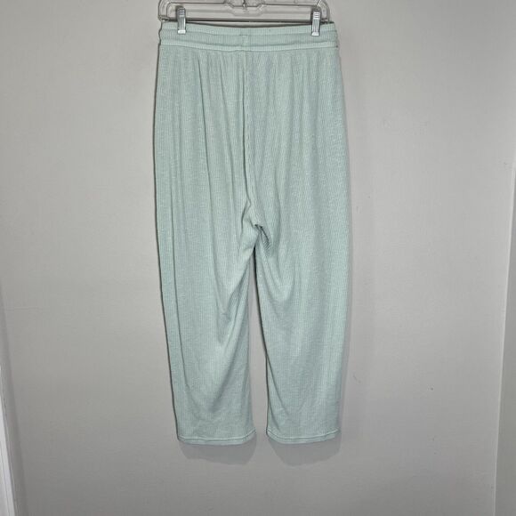 Gymshark Sweatpants Women’s Medium Mint Green Ribbed Drawstring Athletic Yoga - Picture 2 of 8